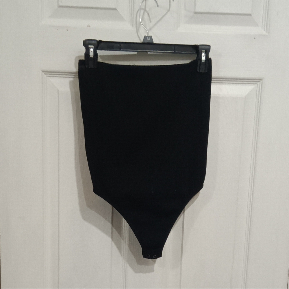 Strapless Ribbed Bodysuit